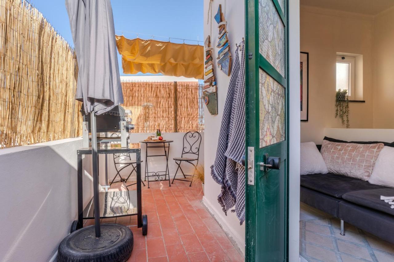 Arty Vintage Townhouse With Rooftop Shower & Sun Loungers Olhão Exteriör bild